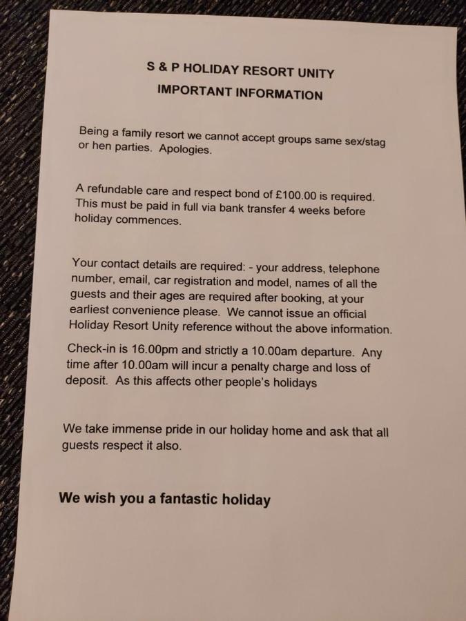95 Holiday Resort Unity 3 Bed Passes Included Brean Exterior foto